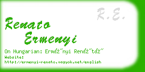 renato ermenyi business card